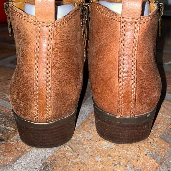 Lucky Brand Women's Basel Ankle Bootie Size 9 US Brown/Toffee Leather Zip - Picture 4 of 11